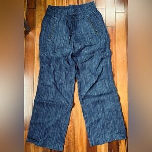 Athleta cabo wide leg linen pants